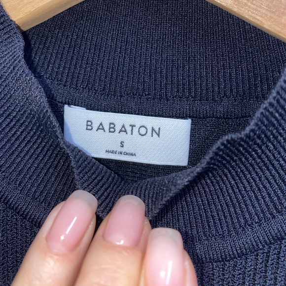 Babaton - Sculpt knit criss cross cropped top - Picture 2 of 4